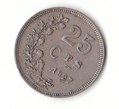  25 Centimes Luxemburg 1927 (G201)   