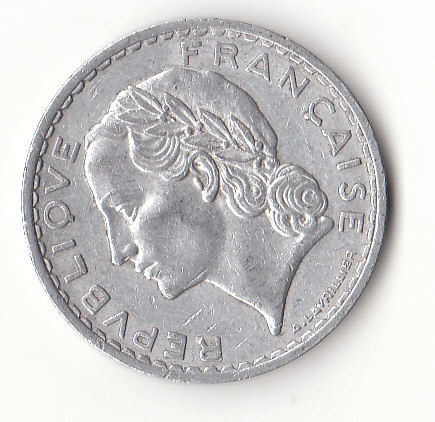  5 Francs Frankreich 1949 / Paris / (G203)   