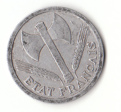  2 Francs Frankreich 1943  (G207)   