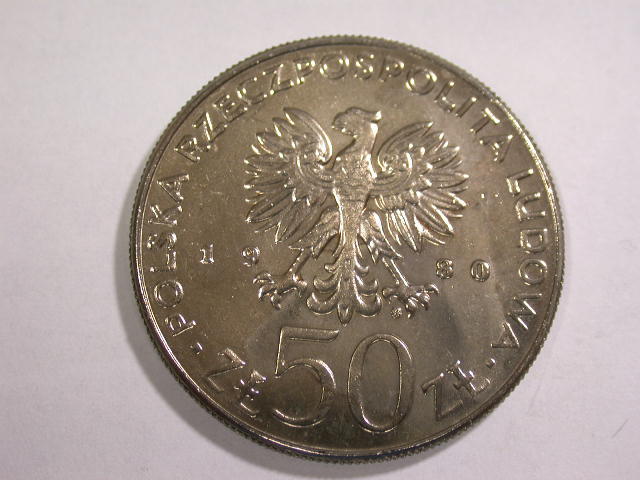  12057 Polen  50 Zloty  1980  in f.st/st Prachtexemplar   