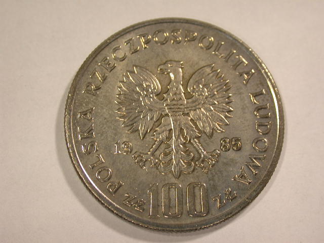  12057 Polen  100 Zloty  1985   in f.st/ST  Prachtexemplar   