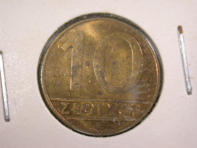  12057 Polen  10 Zloty   1989 in vz-st   