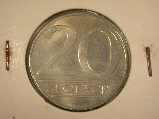 12057 Polen 20 Zloty 1990 in ST fein RRR