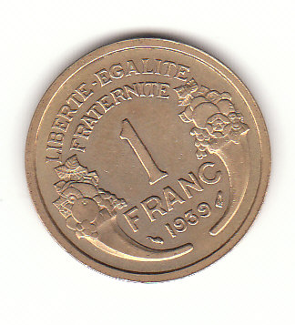  1 Francs Frankreich 1939 (G212)   
