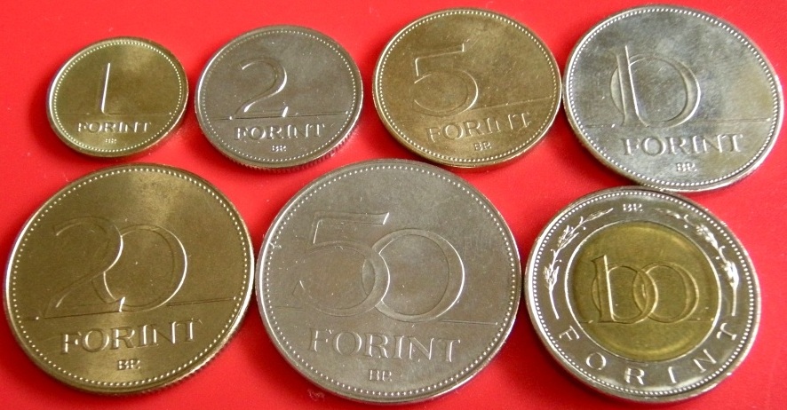 1 bis 100 Forint