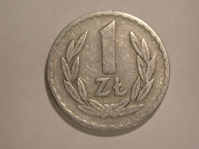  12058 Polen  1 Zloty  1949 in fast sehr schön   