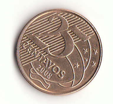  25 Centavo  Brasilien 2008 (F604)   