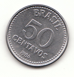  50 Centavos  Brasilien 1986 (F772)   