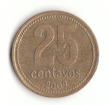  25 Centavos Argentinien  2009 (G108)   