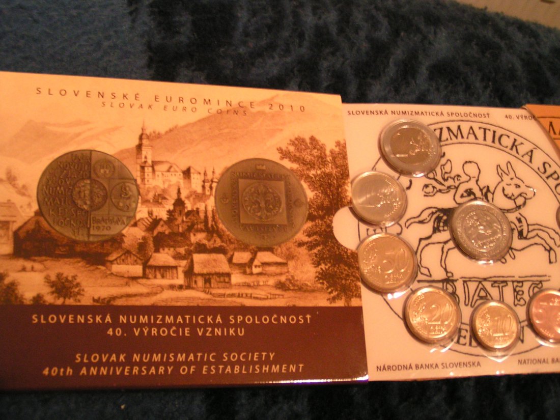  Slowakei Slovensko KMS 2010 hgh. <i>40 Jahre numismatische Gesellschaft</i> 3.000 Stück Ex.   
