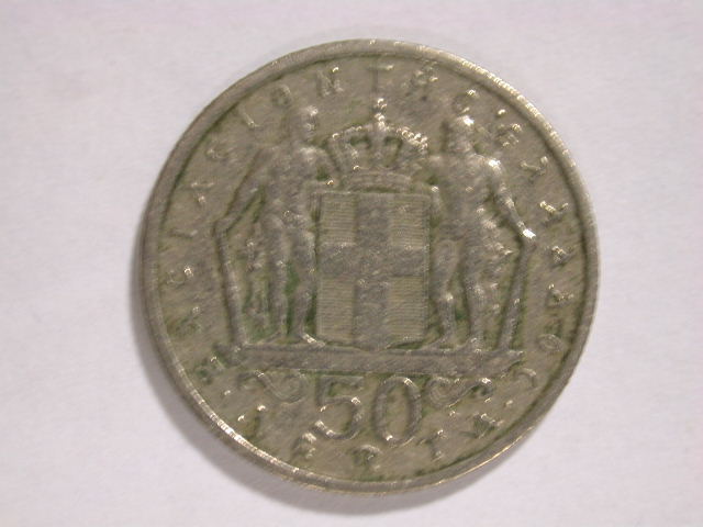  12060 Griechenland 50 Lepta von 1966 in sehr schön   