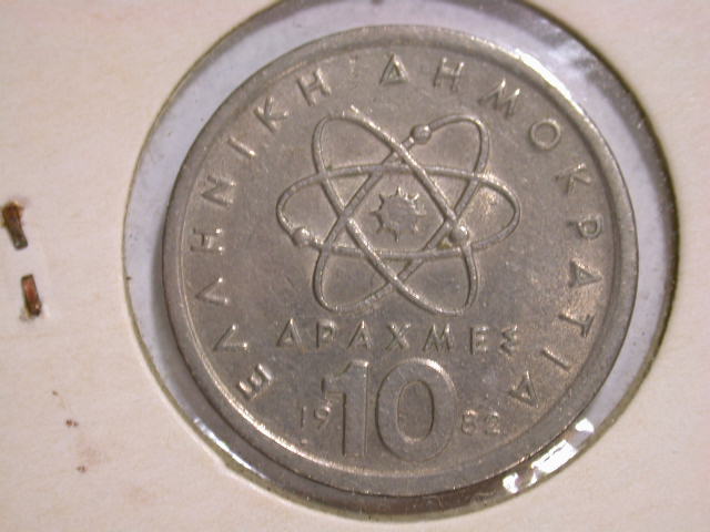 12060 Griechenland 10 Drachmen von 1982 in ss/ss-vz