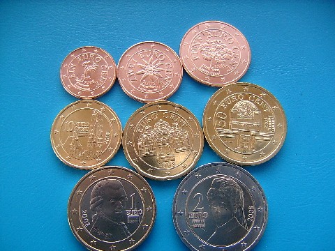 Österreich KMS lose - 8 Münzen 1 cent - 2 EURO 2011 bankfrisch