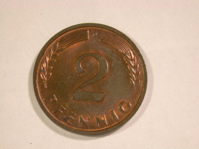  13002  BRD 2 Pfennig  1964 D  in vz-st/f.st   