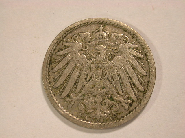  13002 Kaiserreich 5 Pfennig  1900 A in ss/ss+   