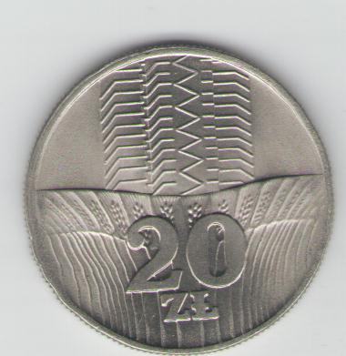 20 Zloty Polen 1974 unzirkuliert (k116)
