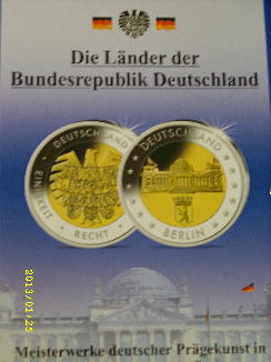Sammlung (Medailen) Die Länder der Bundesrepublik Deutschland(k123)