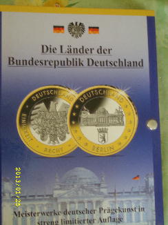  Sammlung (Medailen) Die Länder der Bundesrepublik Deutschland(k124)   