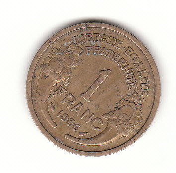  1 Franc Frankreich 1936 (G070)   