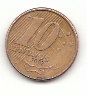  10 Centavos  Brasilien 2002 (F579)   