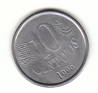  10 Centavos  Brasilien 1996 (F389)   