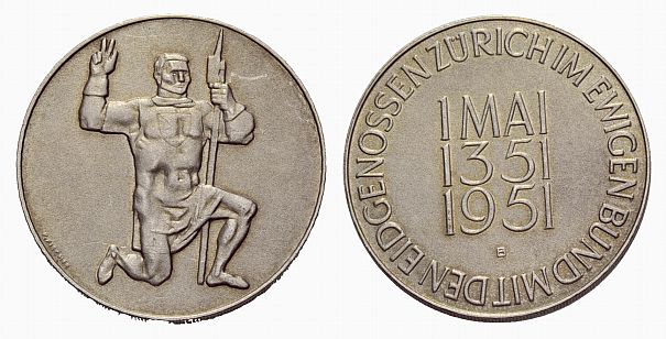  Zürich 1951, 1 Kleinmünze   