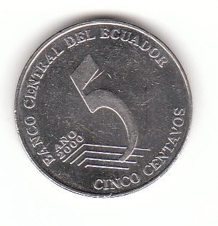  5 Centavos Ecuador 2000 (G015)   