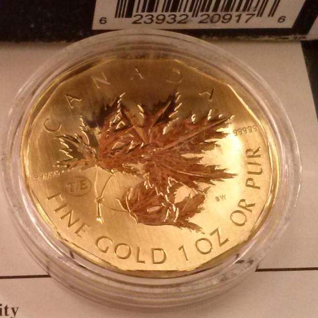  TEST-Maple Leaf GOLD: einer von nur 500! 200$ 2007 1oz Gold incl. Zertifikat und Box   