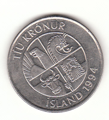  10 Kronur Island 1994 (G252)   