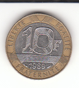  10 Francs Frankreich 1989  (G290)   