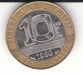  10 Francs Frankreich 1990  (G200)   