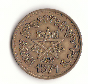  20 Francs Marokko 1371 (1952) (G313)   