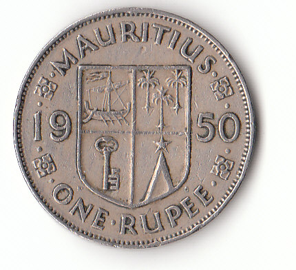  1 Rupee Mauritius 1950  (G332)   