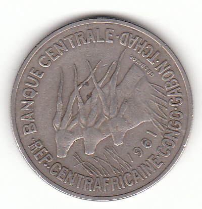  50 Franc Zentralafrikanische Staaten 1961 (G336)   