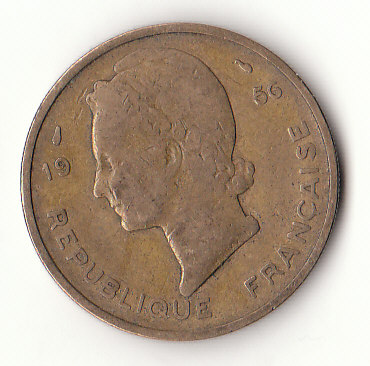  25 Franc Zentralafrikanische Staaten 1956 (G338)   