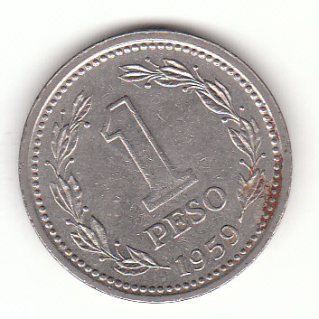  1 Peso Argentinien 1959 (G351)   