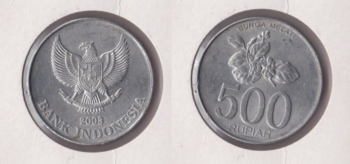  Indonesien 500 Rupiah 2003 <i>Arabischer Jasmin</i>   