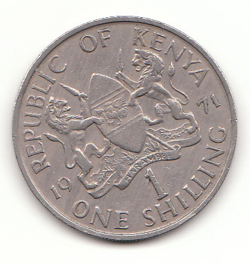  1 Shilling Kenia 1971 (G373)   