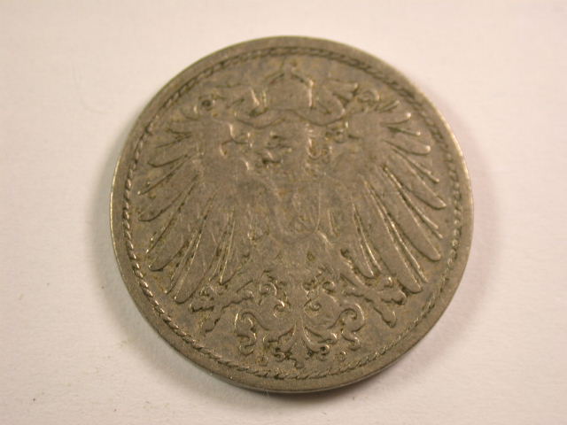  13005  KR   10 Pfennig  1900 D  in fast sehr schön   