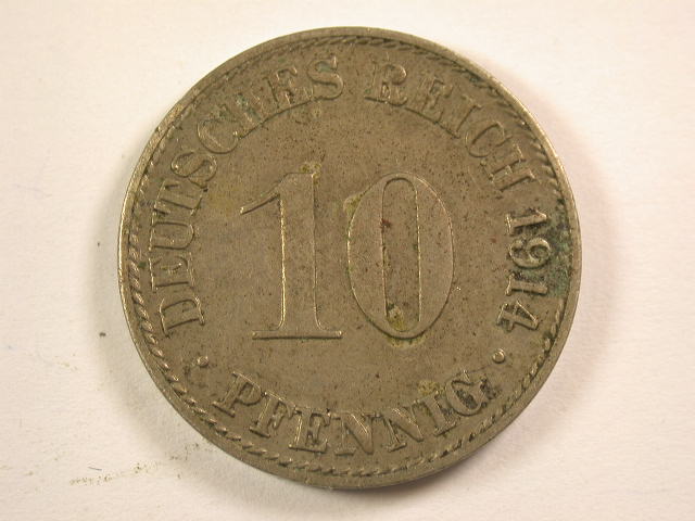  13005  KR   10 Pfennig  1914 A  in   sehr schön  Orginalbilder   
