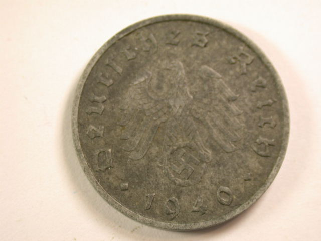  13005  3.Reich   10 Pfennig  1940 B  in ss-vz  Orginalbilder   
