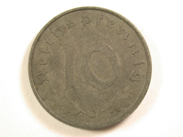 13005 3.Reich 10 Pfennig 1940 J in ss-vz Orginalbilder