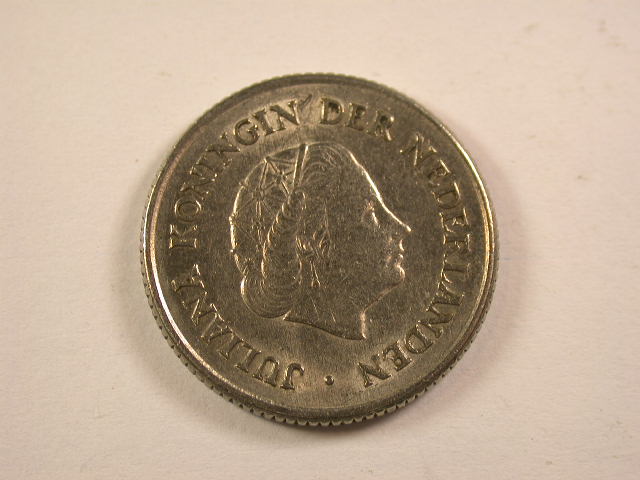  13006 Niederlande  Juliana  25 Cents  1951 in vz   