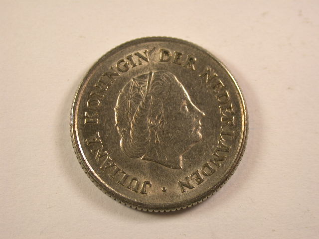 13006 Niederlande Juliana 25 Cents 1951 in vz