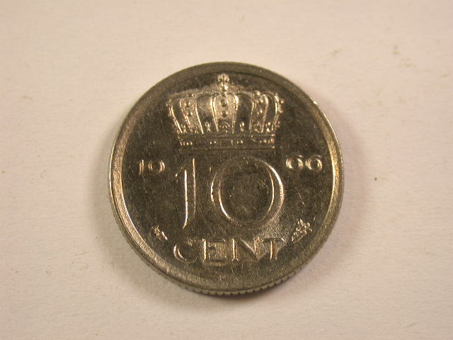  13006 Niederlande  Juliana  10 Cents  1966 in vz/vz-st   