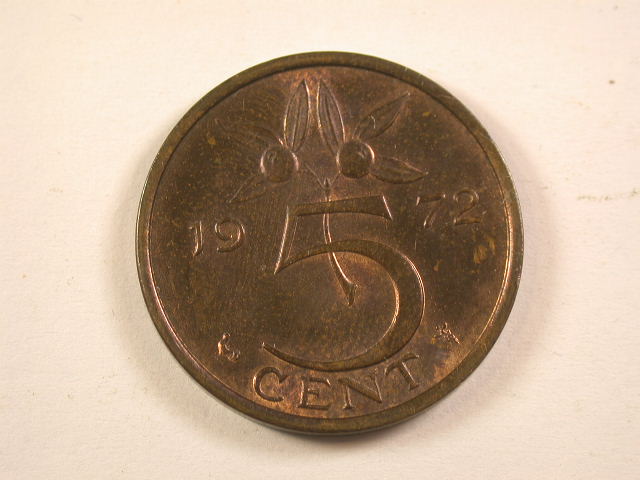 13006 Niederlande Juliana 5 Cents 1972 in vz/vz-st
