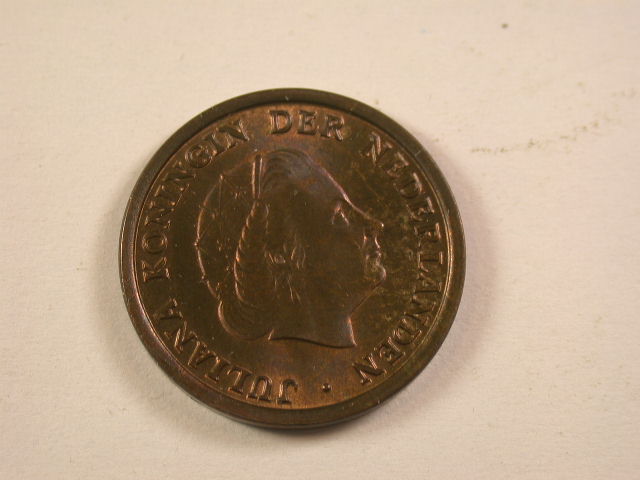  13006 Niederlande  Juliana  1 Cent  1955  in St  fein !!   