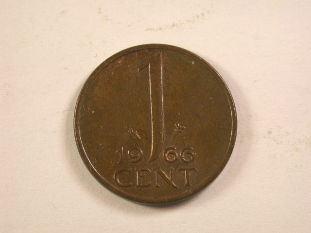 13006 Niederlande Juliana 1 Cent 1966 in vz-st