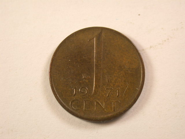  13006 Niederlande  Juliana  1 Cent  1971  in vz-st   