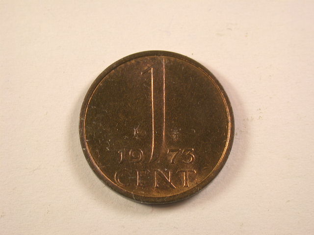 13006 Niederlande Juliana 1 Cent 1973 in vz-st/f.st